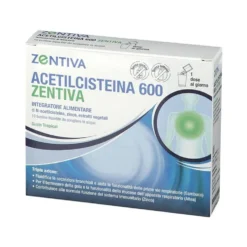 Zentiva Acetilcisteina 600 Integratore Alimentare, 10 Bustine Bipartite