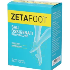 Zeta Farmaceutici Zetafoot - Sali ossigenati per pediluvio igienizzanti e defaticanti, 10 bustine da 20 g