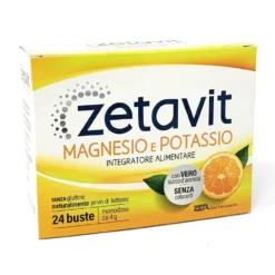 Zeta Farmaceutici Zetavit - Magnesio E Potassio Integratore Alimentare, 24 Buste
