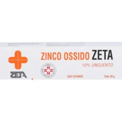 Zeta Zinco Ossido 10% - Unguento lenitivo e protettivo per irritazioni cutanee, 30 g