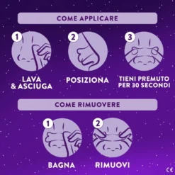 ZzzQuil Cerottini nasali - Cerotti per la congestione nasale e il russamento, taglia M, 10 pezzi