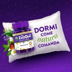 ZzzQuil Natura Integratore Melatonina per Dormire Mango e Banana, 30 Pastiglie